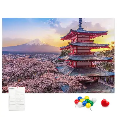 Bilder-Korktafel Japanische Architektur