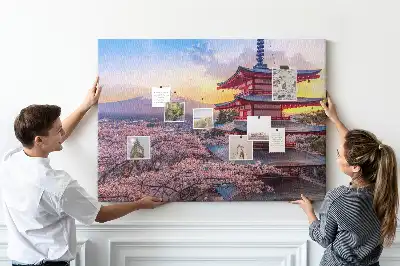 Bilder-Korktafel Japanische Architektur