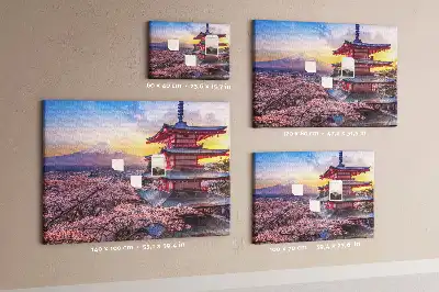 Bilder-Korktafel Japanische Architektur