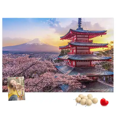 Bilder-Korktafel Japanische Architektur