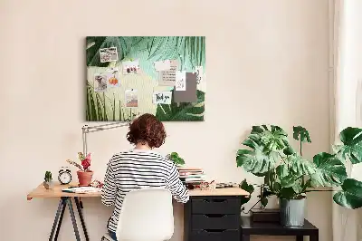 Kork Pinnwand Monstera-Blätter
