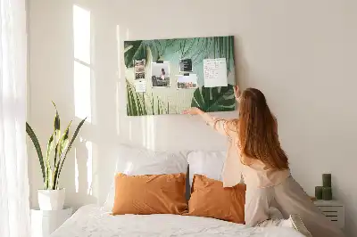 Kork Pinnwand Monstera-Blätter