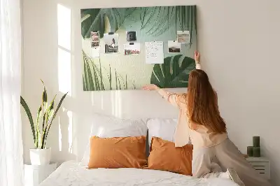 Kork Pinnwand Monstera-Blätter