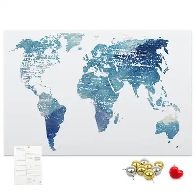 Bilder-Korktafel Die Erde und ihre Kontinente
