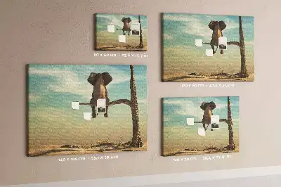 Kork Pinnwand Elefant auf dem Baum