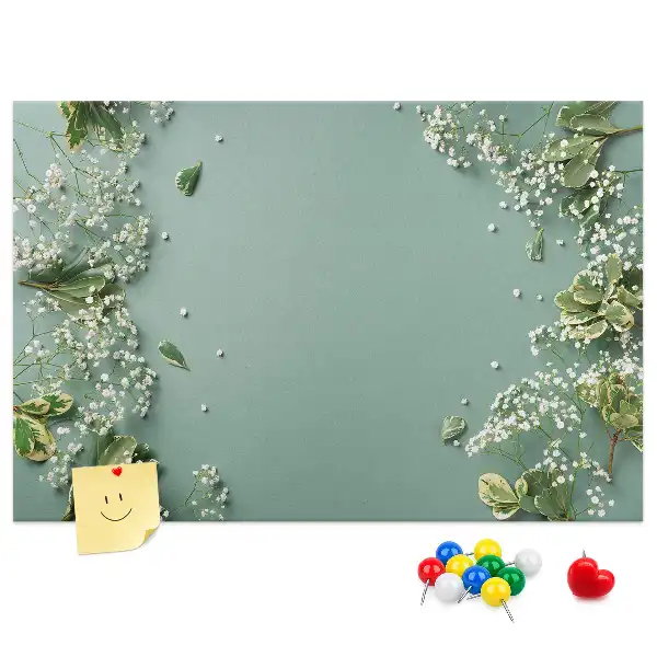 Bilder-Korktafel Zarte Blumen