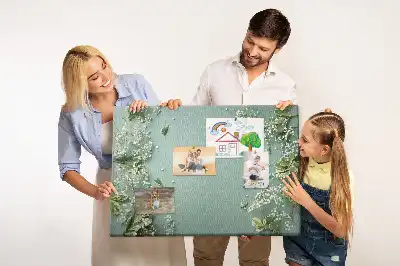 Bilder-Korktafel Zarte Blumen