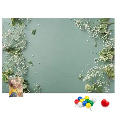 Bilder-Korktafel Zarte Blumen