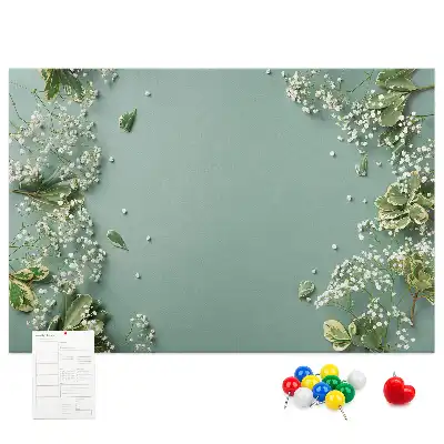 Bilder-Korktafel Zarte Blumen