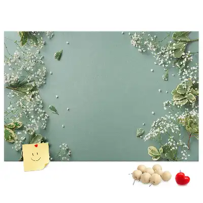 Bilder-Korktafel Zarte Blumen