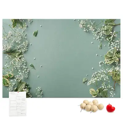 Bilder-Korktafel Zarte Blumen