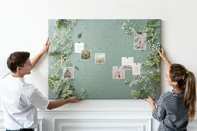 Bilder-Korktafel Zarte Blumen