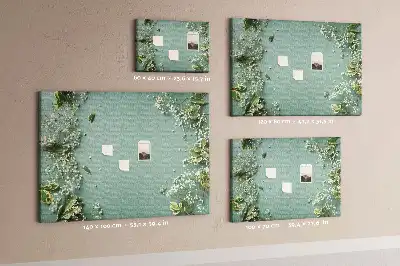 Bilder-Korktafel Zarte Blumen