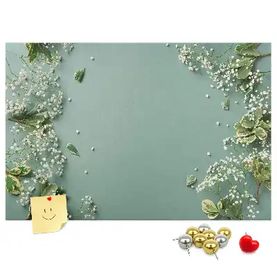 Bilder-Korktafel Zarte Blumen