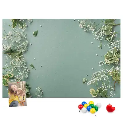 Bilder-Korktafel Zarte Blumen