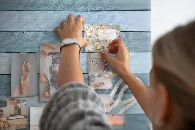 Bedruckte Korkplatte mit Muschel-Motiv