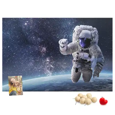 Kork Pinnwand Astronaut