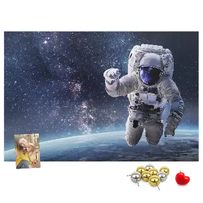 Kork Pinnwand Astronaut