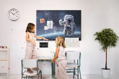 Kork Pinnwand Astronaut