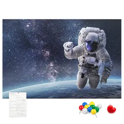 Kork Pinnwand Astronaut