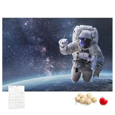 Kork Pinnwand Astronaut