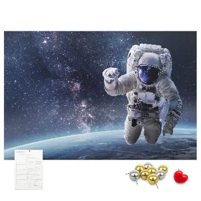 Kork Pinnwand Astronaut
