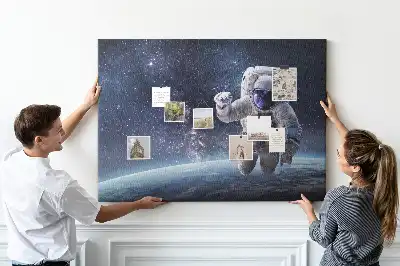 Kork Pinnwand Astronaut