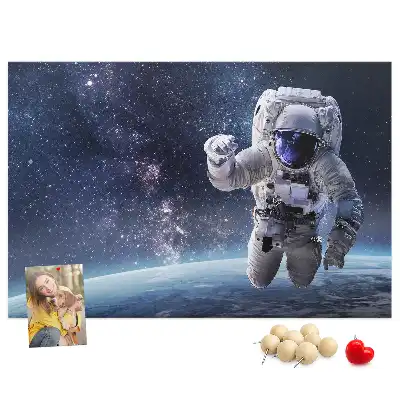 Kork Pinnwand Astronaut