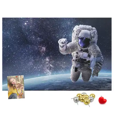 Kork Pinnwand Astronaut