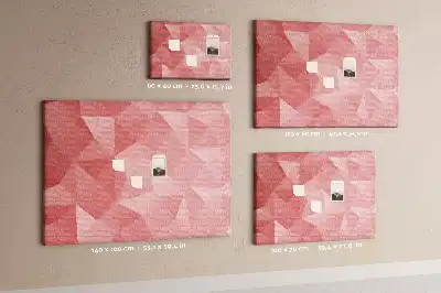 Kork-Pinnwand aus Mosaik-Dreiecken