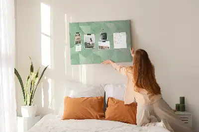 Bilder Korktafel im abstrakten Dreiecksmuster