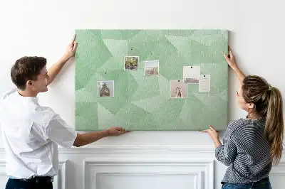 Bilder Korktafel im abstrakten Dreiecksmuster