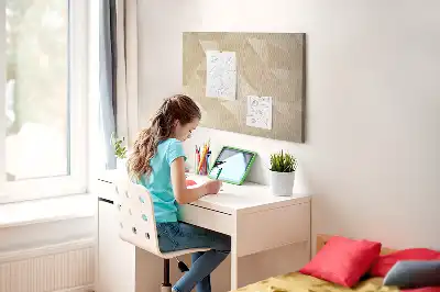Bedruckte Korkplatte mit moderner Dreieckskomposition