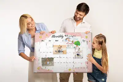 Bilder-Korktafel Monatsplanung Aufgaben
