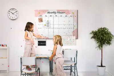 Bilder-Korktafel Monatsplanung Aufgaben