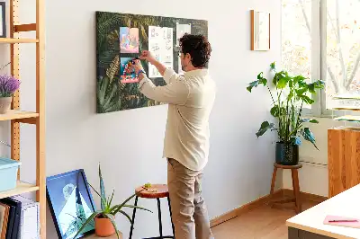Kork Pinnwand Blätter Dschungel