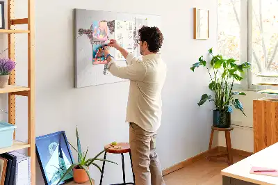 Bilder-Korktafel Ziegelmotiv der Welt Loft