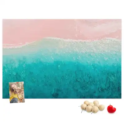 Bedruckte Korkplatte Exotische Strandküste