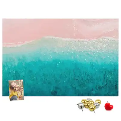Bedruckte Korkplatte Exotische Strandküste