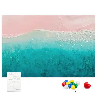 Bedruckte Korkplatte Exotische Strandküste