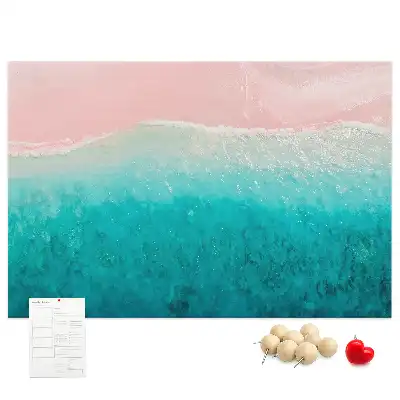 Bedruckte Korkplatte Exotische Strandküste
