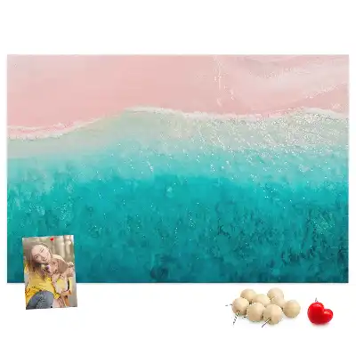 Bedruckte Korkplatte Exotische Strandküste
