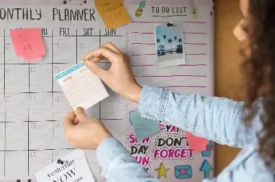 Pinnwand Dreißig-Tage-Organizer