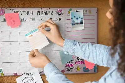 Pinnwand Dreißig-Tage-Organizer