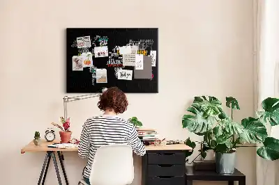 Bedruckte Korkplatte mit Weltkarten-Motiv