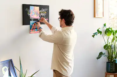 Bedruckte Korkplatte mit Weltkarten-Motiv