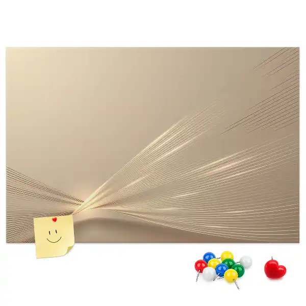 Pinnwand mit Abstraktes Licht Motiv