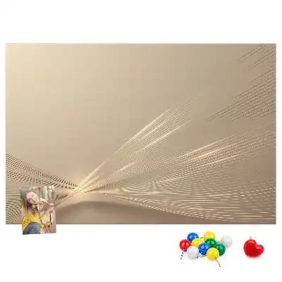 Pinnwand mit Abstraktes Licht Motiv