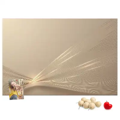 Pinnwand mit Abstraktes Licht Motiv