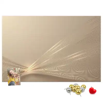 Pinnwand mit Abstraktes Licht Motiv
